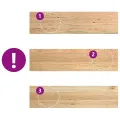 Appuis de fenêtre 2 pcs non traité 100x30x2cm bois chêne massif