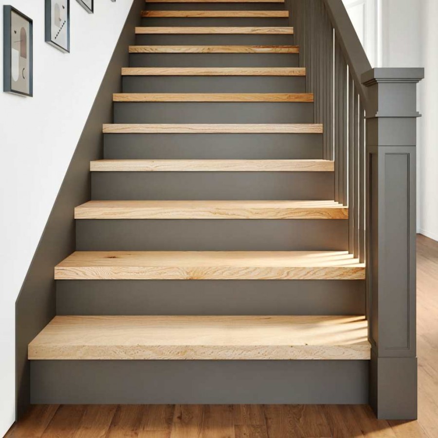 Marches d'escalier 20pcs non traité 90x30x2cm bois chêne massif