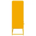 Buffet haut jaune moutarde 68x39x111,5 cm acier