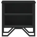 Tables de chevet 2 pcs noir 40x30x40 cm bois d'ingénierie