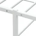 Cadre de lit sans matelas blanc 140x200 cm métal