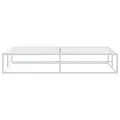 Cadre de lit sans matelas blanc 180x200 cm métal