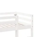 Cadre de lit superposé sans matelas blanc 75x190 cm pin massif