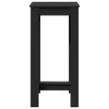 Table de bar noir 51x50x103,5 cm bois d'ingénierie