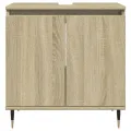 Armoire de bain chêne sonoma 58x33x60 cm bois d'ingénierie