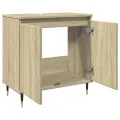 Armoire de bain chêne sonoma 58x33x60 cm bois d'ingénierie