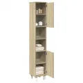 Armoire de salle de bain chêne sonoma 30,5x30x179 cm