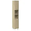 Armoire de salle de bain chêne sonoma 30,5x30x179 cm