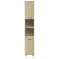 Armoire de salle de bain chêne sonoma 30,5x30x179 cm