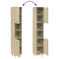 Armoire de salle de bain chêne sonoma 30,5x30x179 cm