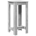Table de bar gris béton 51x50x103,5 cm bois d'ingénierie