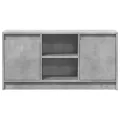 Meuble TV avec LED gris béton 100x34x50 cm bois d'ingénierie