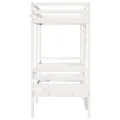 Lit mezzanine avec bureau et chaises blanc 90x200 cm pin massif