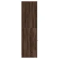 Armoire apothicaire chêne marron 30x41x144,5 cm bois ingénierie
