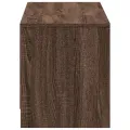 Meuble TV avec LED chêne marron 140x34x40 cm bois d'ingénierie