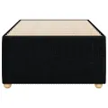 Cadre de lit sans matelas noir 100x200 cm tissu