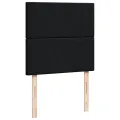 cadre de lit avec matelas Noir 90x200 cm Tissu