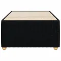 Cadre de lit sans matelas noir 90x200 cm tissu
