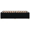 Cadre de lit sans matelas noir 90x200 cm tissu