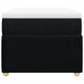 cadre de lit et matelas Noir 80x200 cm Tissu