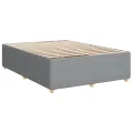cadre de lit avec matelas Gris clair 140x200cm Tissu