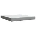 cadre de lit avec matelas Gris clair 180x200cm Tissu