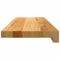 Appuis de fenêtre 2 pcs marron clair bois de chêne massif