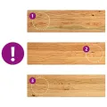 Appuis de fenêtre 2 pcs marron clair bois de chêne massif