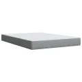 cadre de lit avec matelas Gris clair 140x200cm Tissu