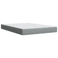 cadre de lit avec matelas Gris clair 140x200cm Tissu