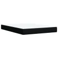cadre de lit avec matelas Noir 140x200 cm Tissu