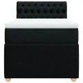 cadre de lit et matelas Noir 80x200 cm Tissu