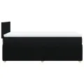 cadre de lit et matelas Noir 80x200 cm Tissu