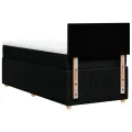 cadre de lit et matelas Noir 80x200 cm Tissu