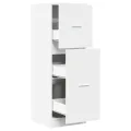 Armoire d'apothicaire blanc 40x41x118 cm bois d'ingénierie