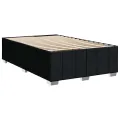cadre de lit avec matelas Noir 120x200 cm Tissu