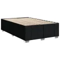 cadre de lit avec matelas Noir 120x200 cm Tissu