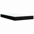 cadre de lit avec matelas Noir 120x200 cm Tissu