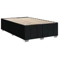 cadre de lit avec matelas Noir 120x200 cm Tissu