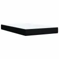 cadre de lit avec matelas Noir 120x200 cm Tissu