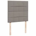 cadre de lit avec matelas Taupe 90x200 cm Tissu