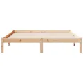 Cadre de lit extra long sans matelas 160x220 cm bois massif pin