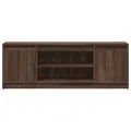 Meuble TV avec LED chêne marron 139,5x34x50cm bois d'ingénierie