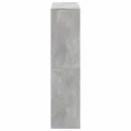 Bibliothèque gris béton 100x33x135 cm bois d'ingénierie