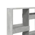 Bibliothèque gris béton 100x33x135 cm bois d'ingénierie