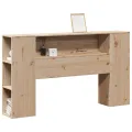 Tête de lit avec rangement 150 cm bois massif de pin