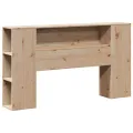 Tête de lit avec rangement 150 cm bois massif de pin
