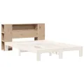 Tête de lit avec rangement 150 cm bois massif de pin