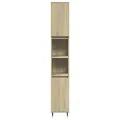 Armoire salle de bain chêne sonoma 30x30x190 cm