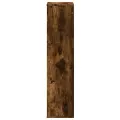 Bibliothèque chêne fumé 50x25x105 cm bois d'ingénierie